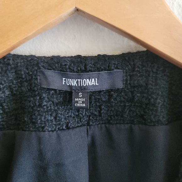 Anthropologie, Funktional Blazer, Black with Neon‎ Dot Accents,  Size Small - Picture 3 of 7